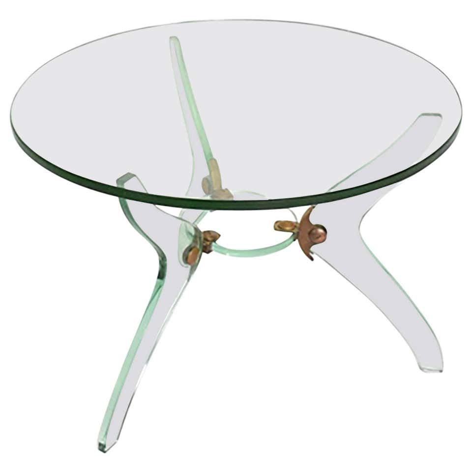 Monumental Bronze and Glass Modern Coffee Table For Sale at 1stdibs