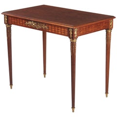 Louis XVI Style Marquetry Desk or Side Table, 1900s