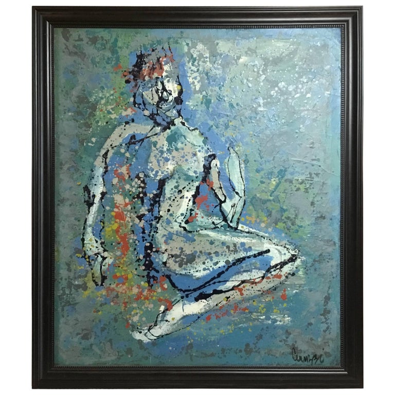 Oil on Canvas Painting Signed by Ceruzzi For Sale