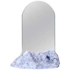 Aura Mirror by Another Human, Contemporary Crystal Mirror, Blue Calcite 10