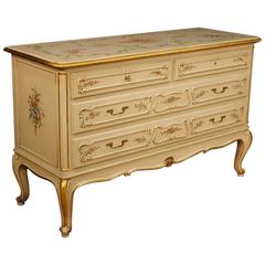 20th Century Italian Lacquered and Painted Dresser