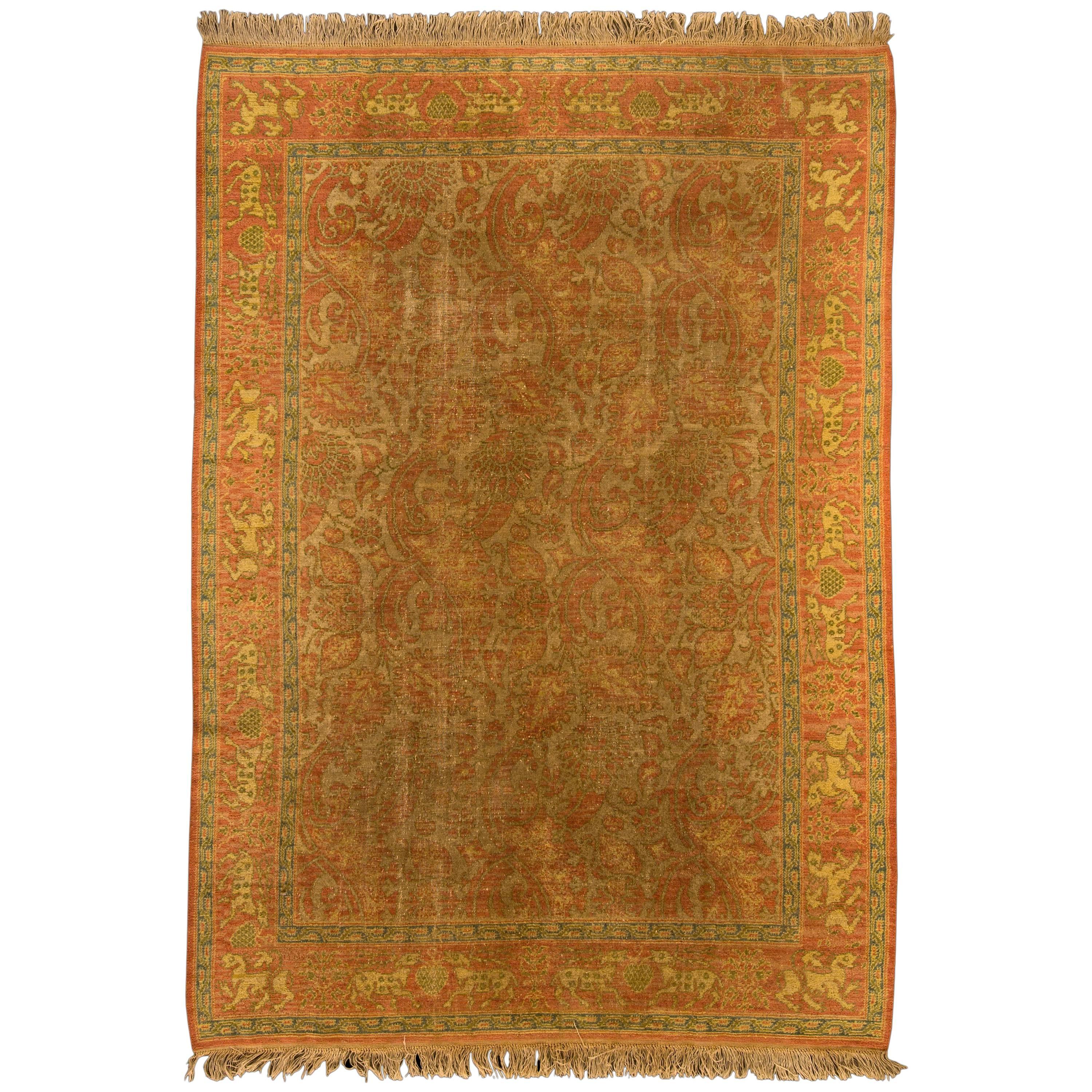 Antique Spanish Cuenca Rug For Sale