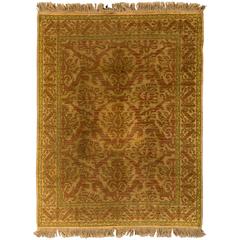 Mid 20th Century Hand-knotted Wool Spanish Cuenca Rug