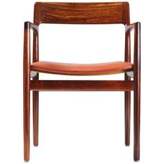Johannes Norgaard, fauteuil en bois de rose, vers 1960
