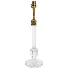 lampe de table en cristal facetté Clarke's Cricklite du 19e siècle en ormolu