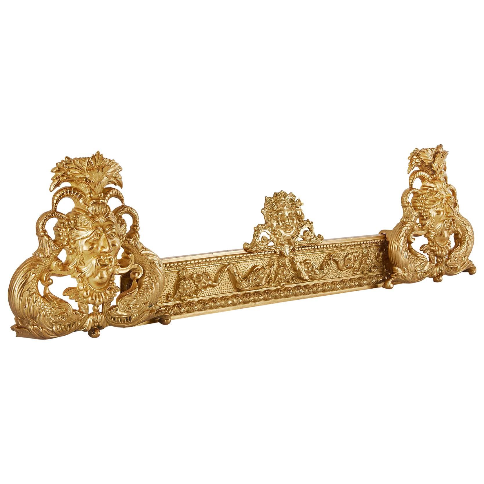 Fine and Unusual Gilt Bronze Antique French Mythological Style