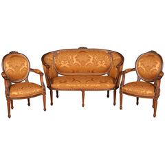Elegante French Seating Group in the Louis Seize Baroque Style