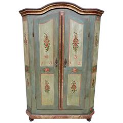 19th Century Continental Painted Cupboard
