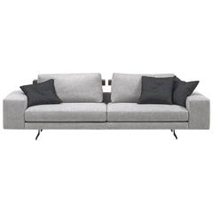 Modern Italian Sofa with Adjustable Back Shelves Made in Italy Contemporary 12