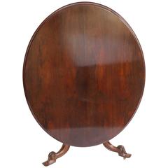 19th Century Victorian Rosewood Oval Breakfast Table