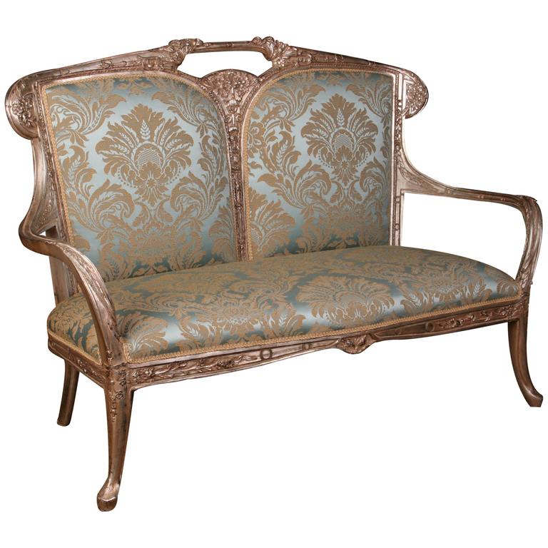 Canapee Sofa in the Art  Nouveau Style For Sale at 1stdibs