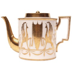 Early 19th Century Paris White Porcelain Teapot