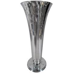 Tiffany Striking Art Nouveau Sterling Silver Vase 5