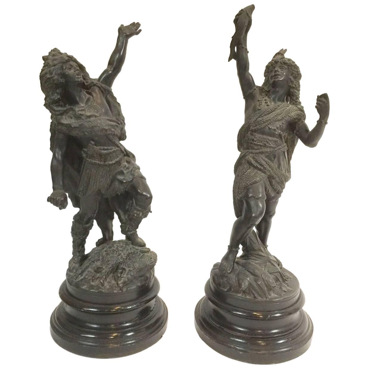 Rancoulet Bronze Indians For Sale