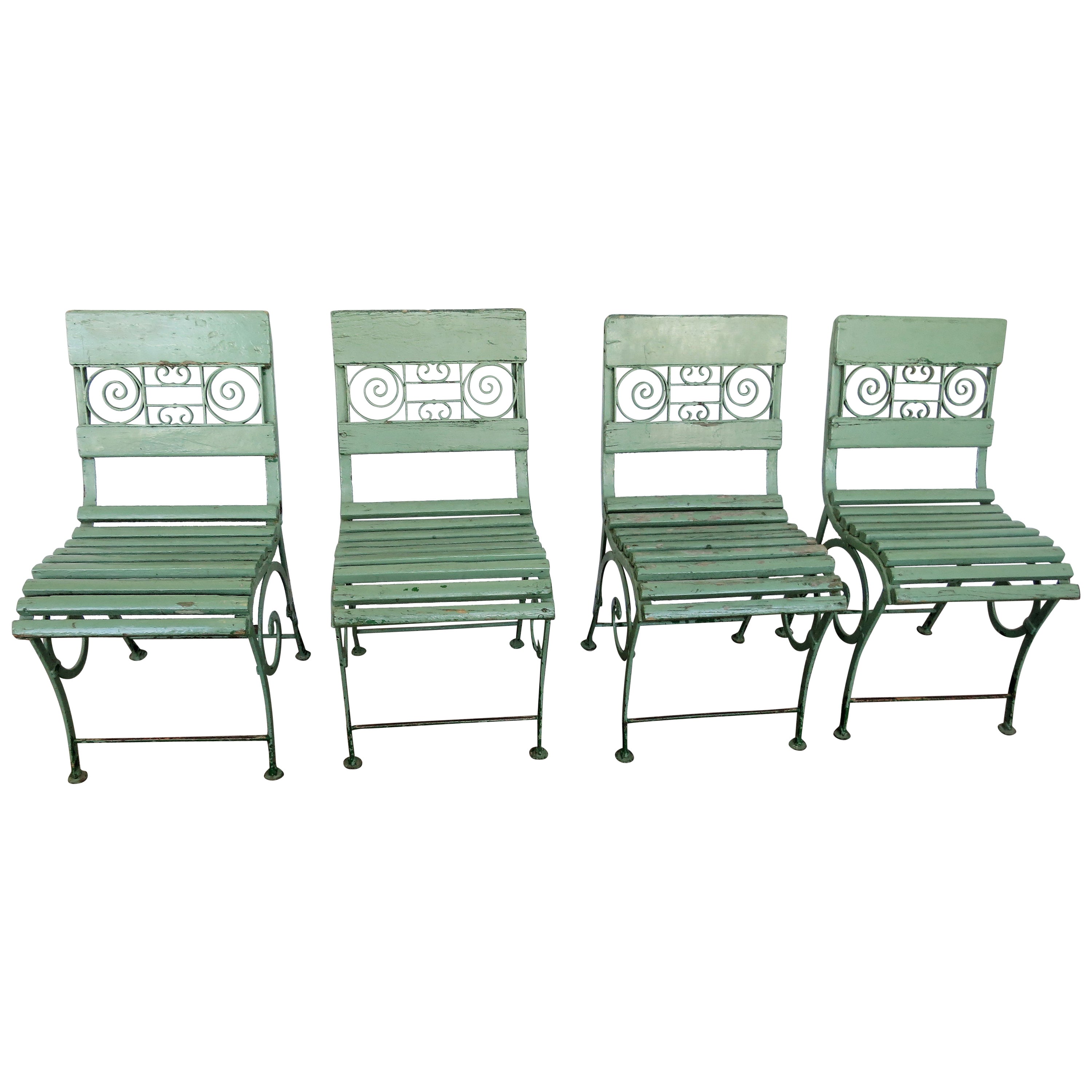 French Style Garden Chairs Early 20th Century At 1stdibs
