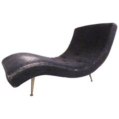 Vintage Wave Chaise Lounge in the Style of Adrian Pearsall 6