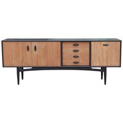 Modern Two-Toned Bleached Wood Sideboard