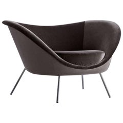 Molteni Gio Ponti D.154.2 Armchair in Velvet 11