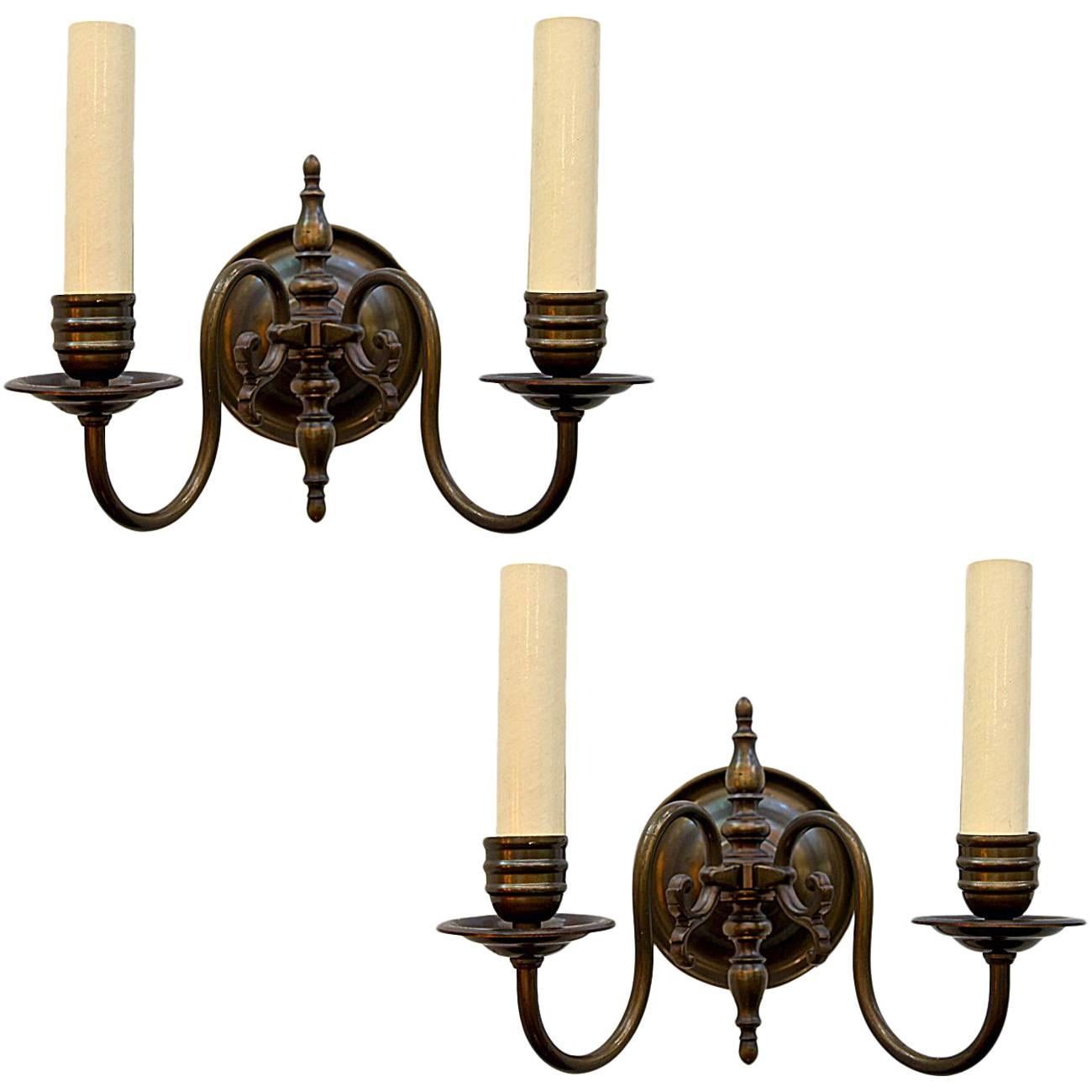 Dutch Bronze Sconces