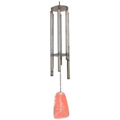 Vintage Mid-Century Modern Aluminum Wind Chime after Walter Lamb