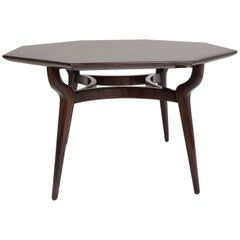 Monteverdi and Young Walnut Dining or Office Table Octagon Shape