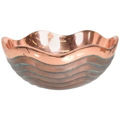 Nambe Copper Bowl by Lisa Smith, Mid-Century Modern Style