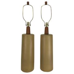 Oversized Modernist Pottery Lamps by Gordon & Jane Martz, Marshall Studios 6