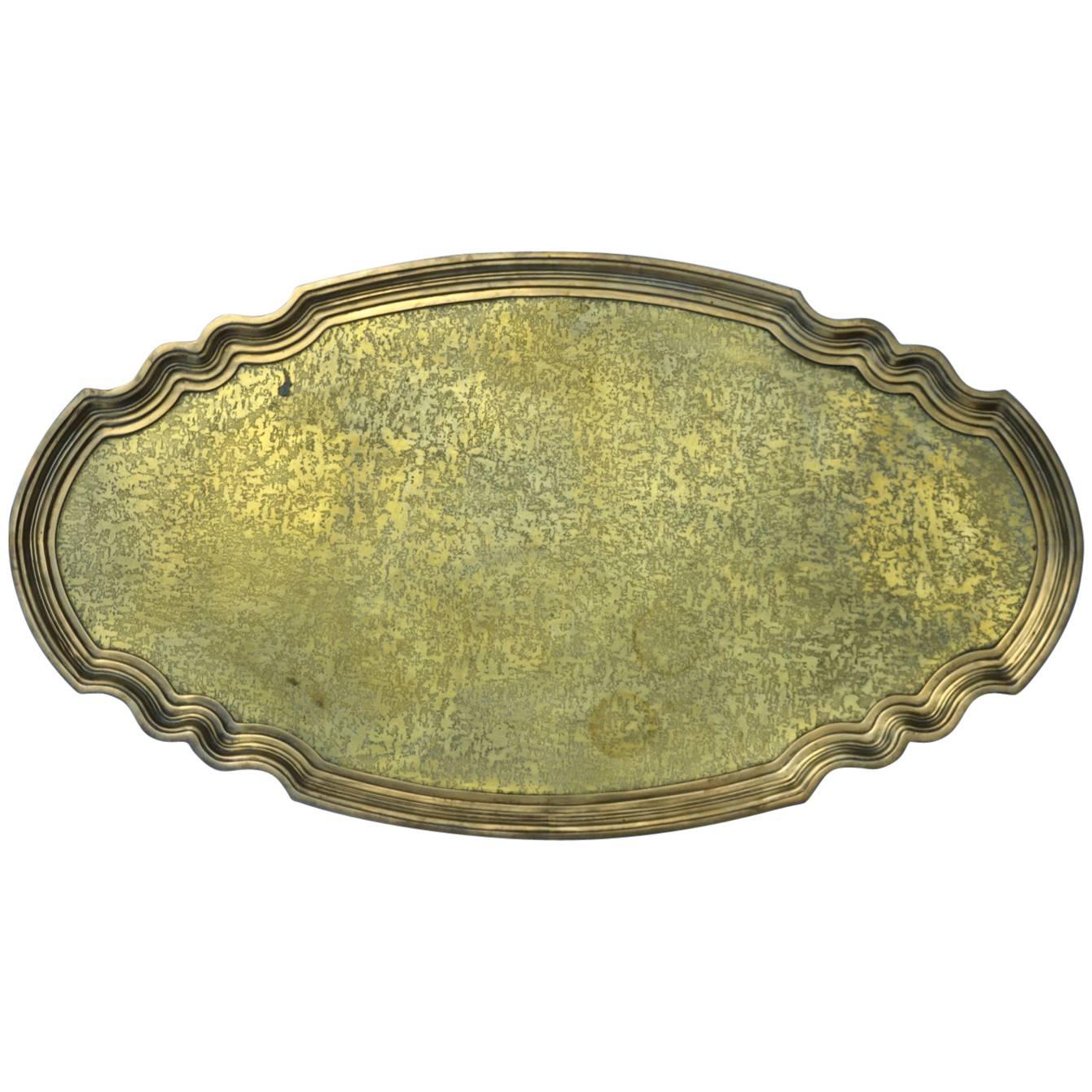 Epic Brass Serving Tray For Sale