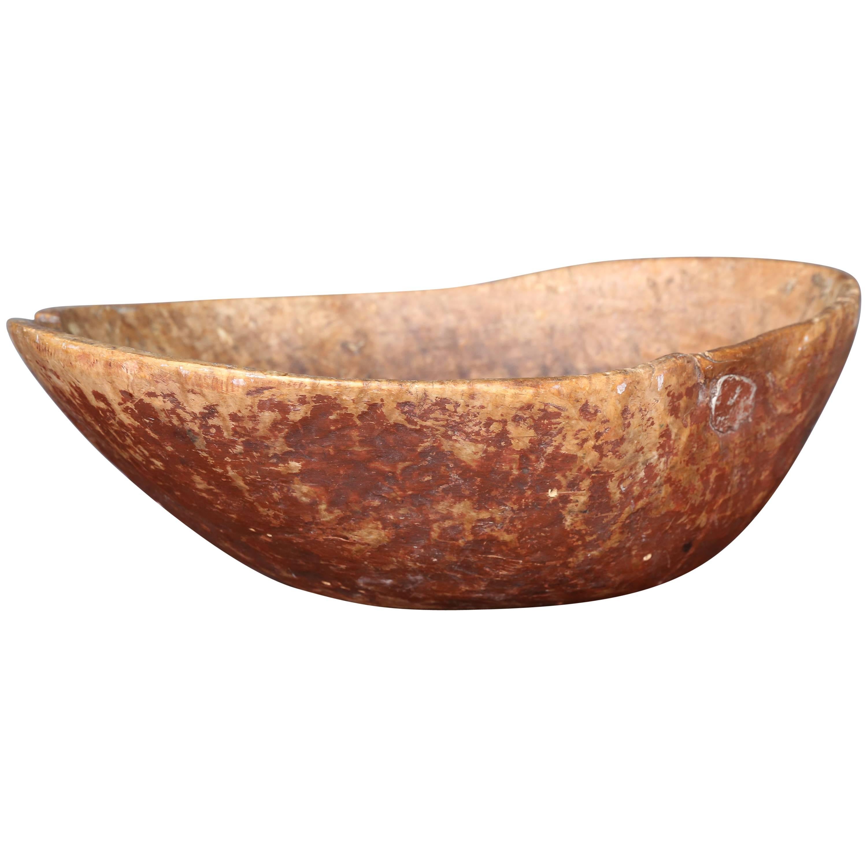 19th Century Swedish Root Bowl For Sale