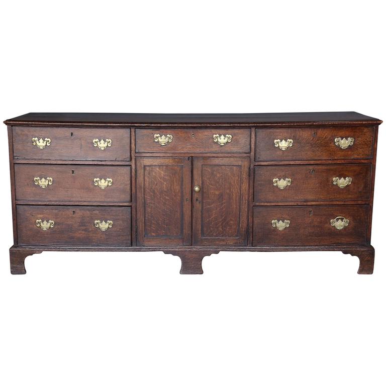 18th Century George Iii Oak Dresser Base For At 1stdibs 18th Century George Iii Oak Dresser Base For