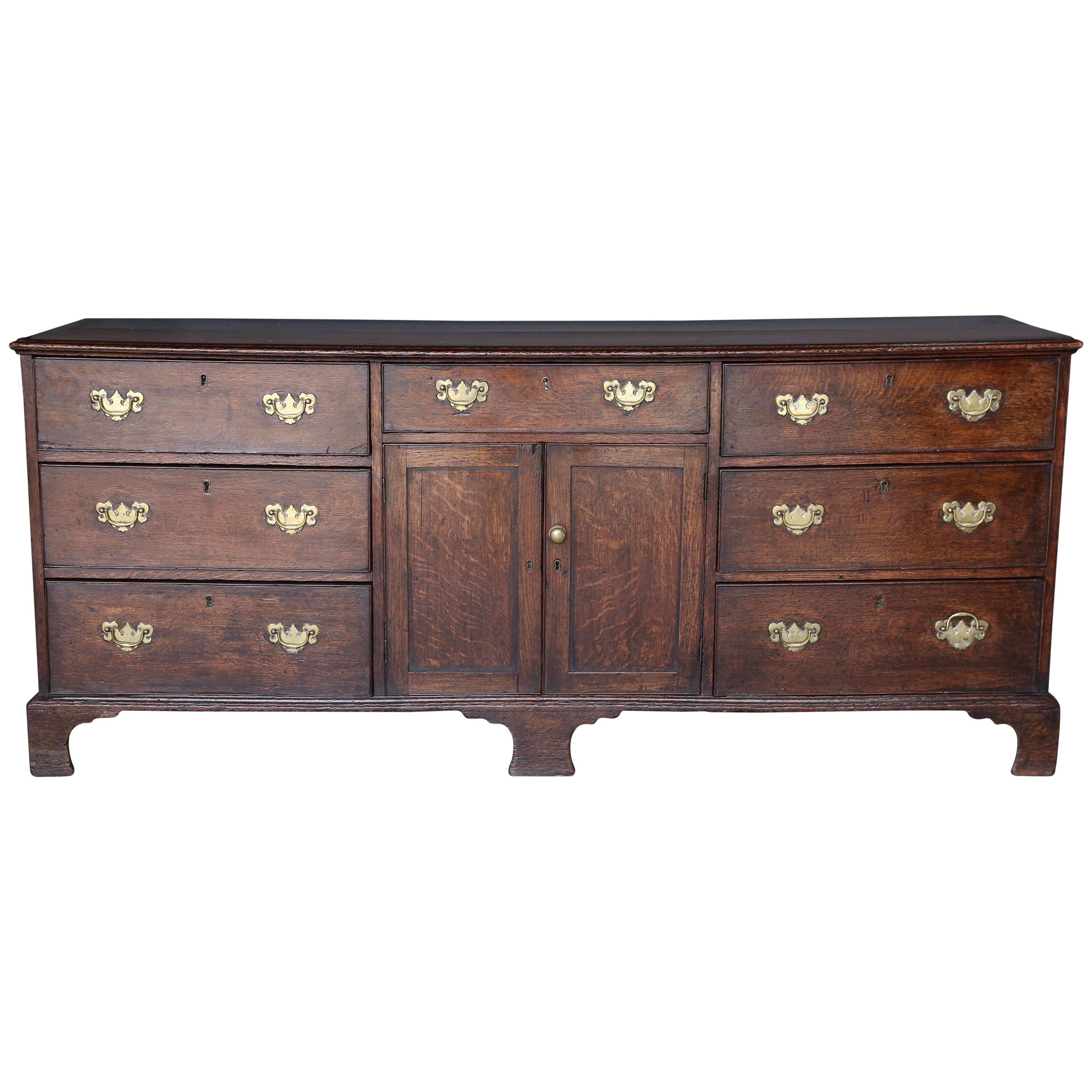 18th Century George III Oak Dresser Base