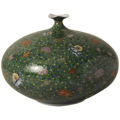 Unique Japanese Contemporary Porcelain Vase by Sho-un, Master Artist 9