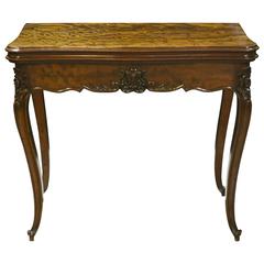 French Mahogany Card Table