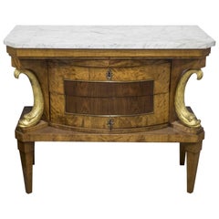 Beidermeier Style Marble Topped Commode