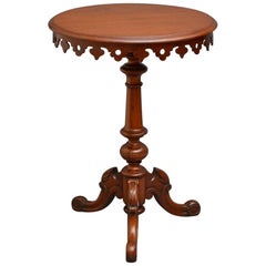 Table d'appoint victorienne, table en acajou