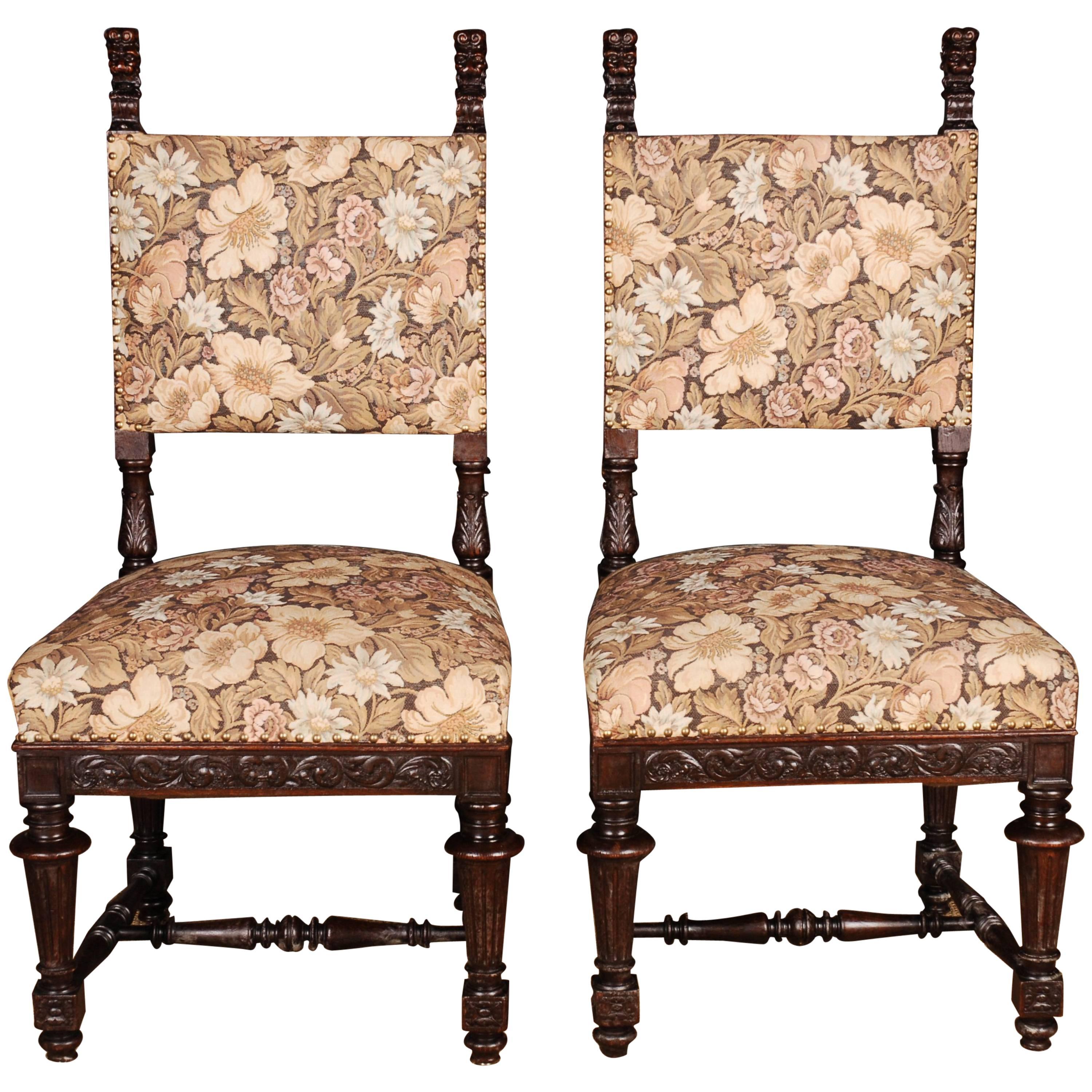 Two Neo Renaissance Chairs, circa 1870-1880