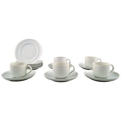 Bing & Grondahl, B&G, White Koppel, Five Person Coffee Service