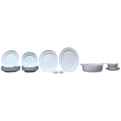 Bing & Grondahl, B&G, White Koppel, Six Person Dinner Service