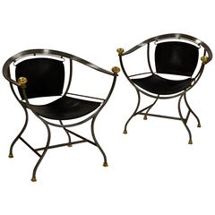 Pair of Armchairs 1970s Italian Designer Alberto Orlandi