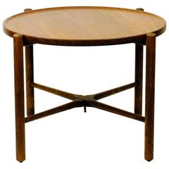 Circular Teak Coffee Table by Hans Wegner
