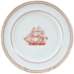 Vintage Dinner Plate, Spode England "Tradewinds", Chinese Export Style