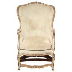 Unusual French Louis XV Bergère