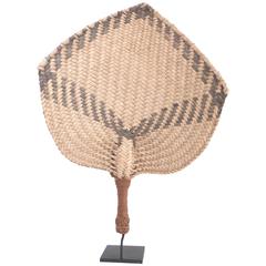 19th Century Palm Leaf Fan, Tonga