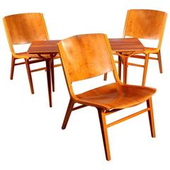Vintage Three AX Chairs and Table  by Peter Hvidt and Orla Mølgaard Nielsen