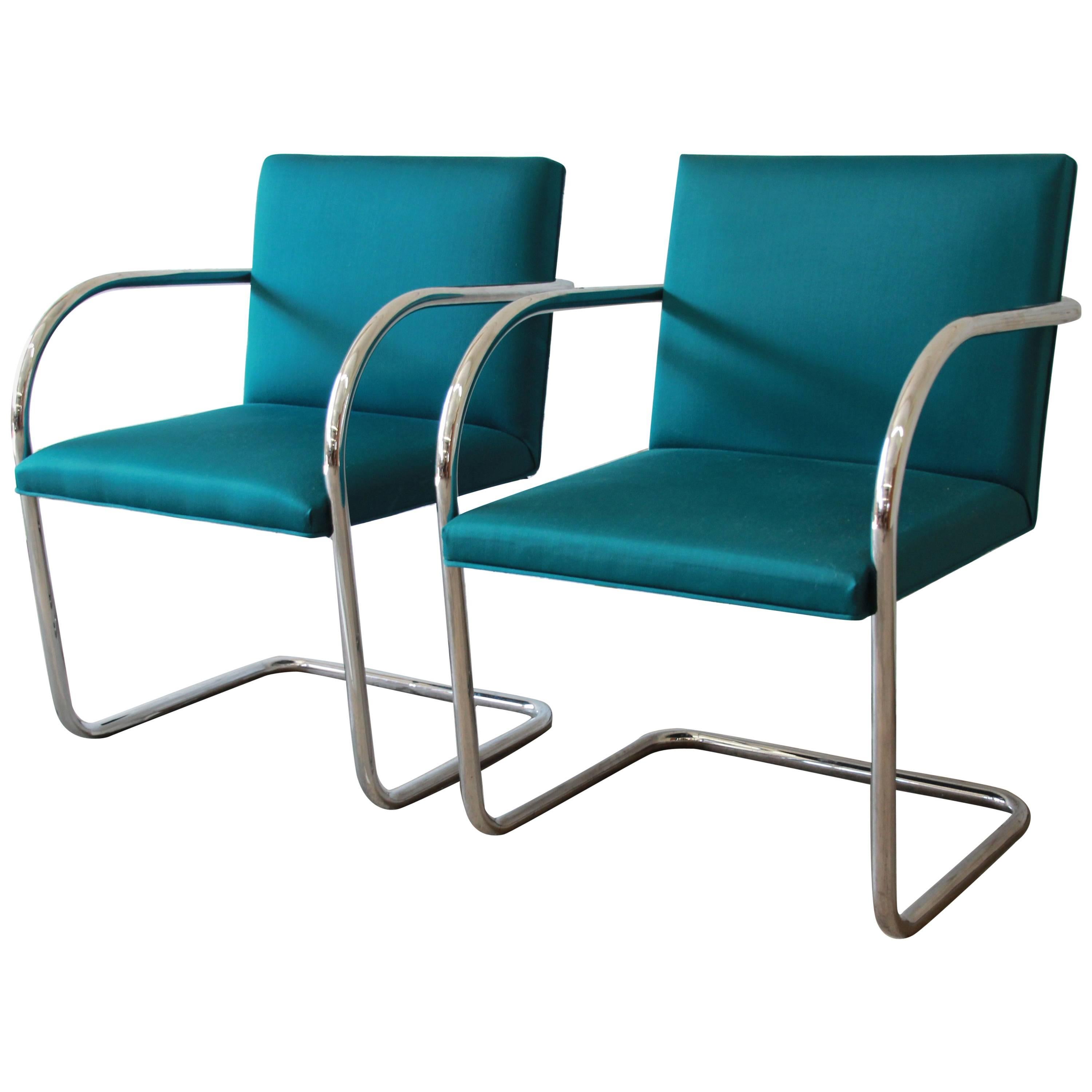 Pair of Mies Van Der Rohe Brno Chairs for Knoll International