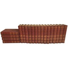 1903 Leather Bound Books, 19 Volumes Bret Harte's Writings