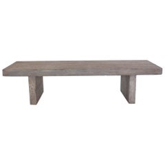 Custom Grey Plank Bench or Cocktail Table 10