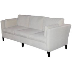 Elegant Modern Three-Seat Alexvale Tuxedo Sofa, 1960s