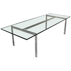 Danish Chrome Coffee Table for Georg Petersens