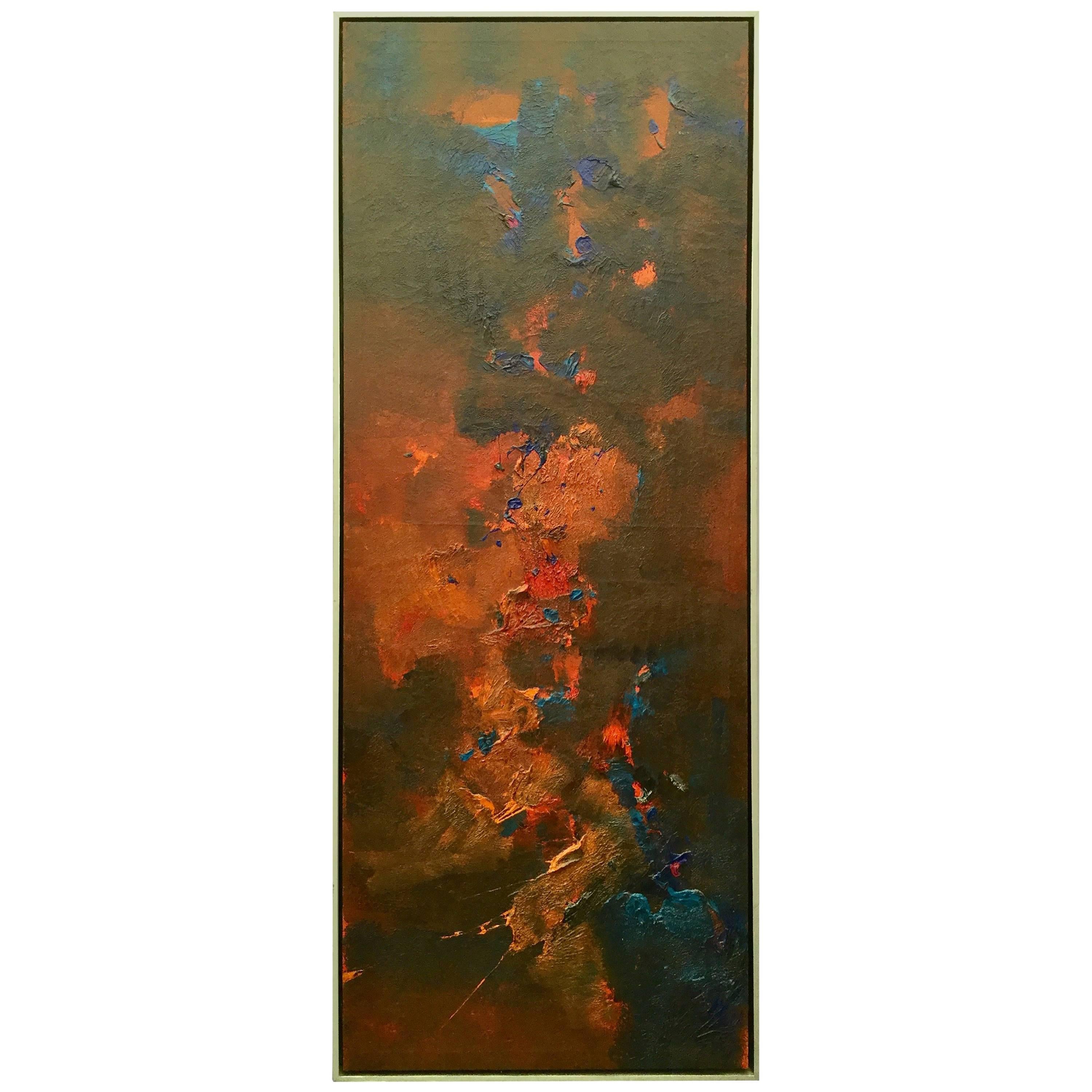 Abstract Oil on Canvas Signed R. Roehrenbeck-Saturday Sale